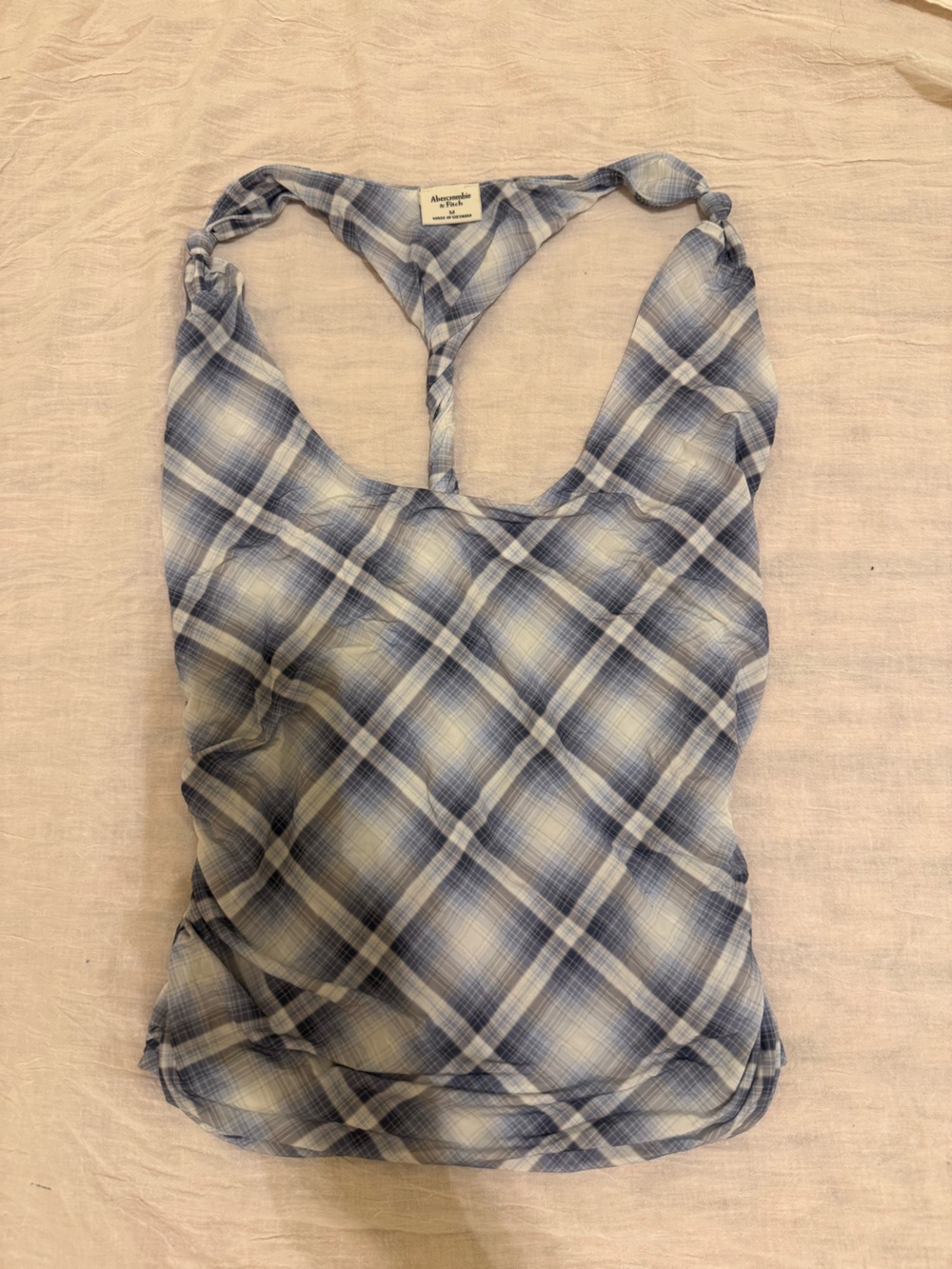 Abercrombie & Fitch Blue Plaid Tanktop